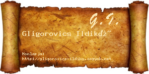 Gligorovics Ildikó névjegykártya